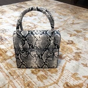 Mini snakeskin bag